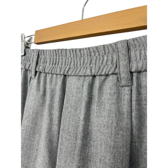 Brunello Cucinelli 100% Wool Monili Gray Pants - Picture 6 of 14